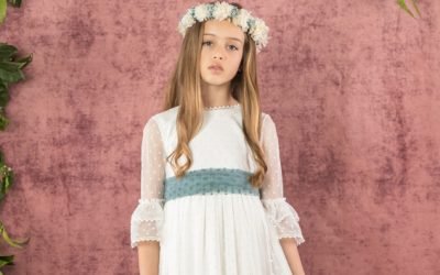 VESTIDO COMUNIÓN NIÑA EN TUL 2023