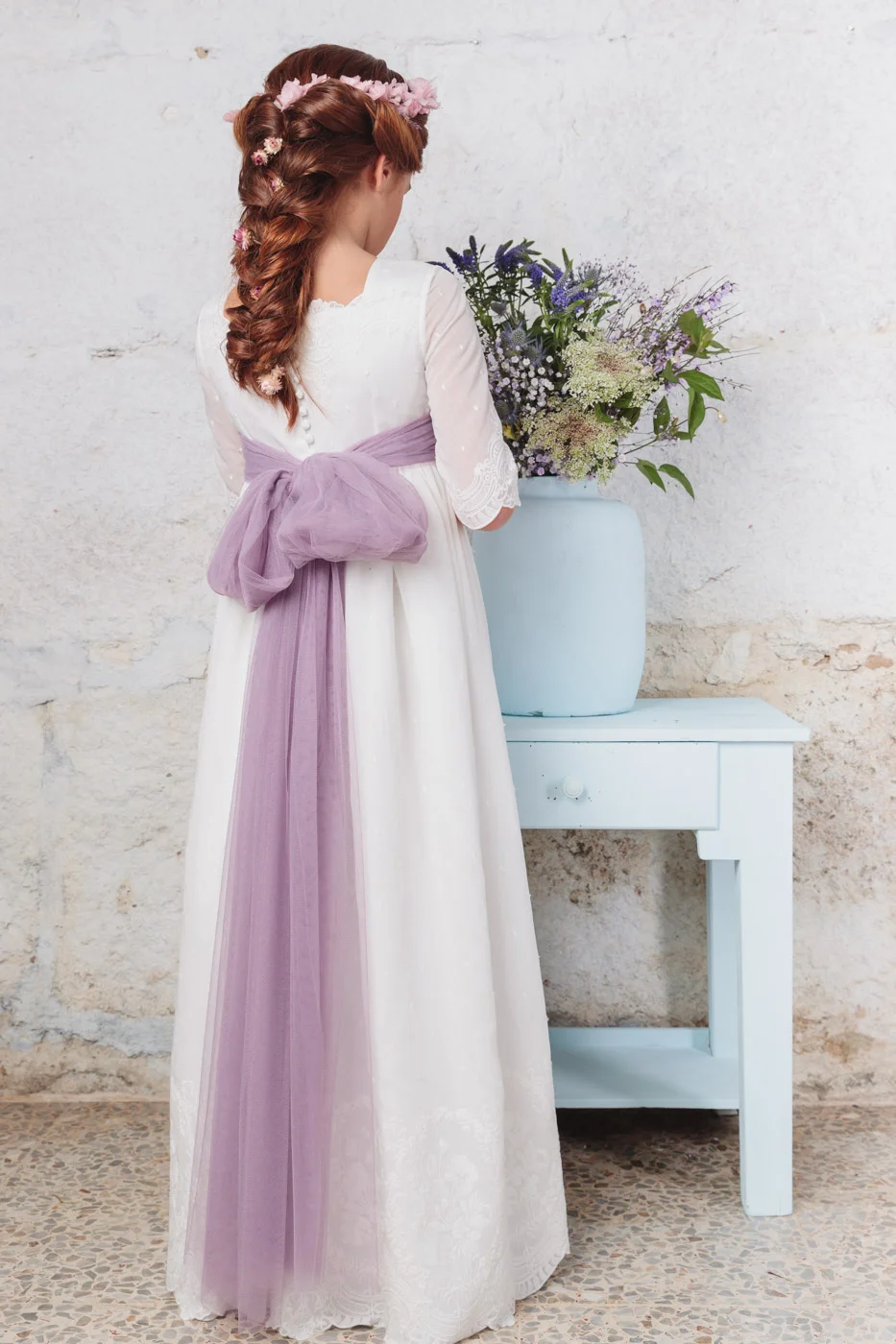 Vestido Escote Cuadrado de Voile