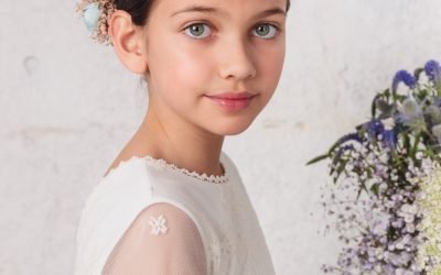 Vestido comunión en Tul Bordado 2024