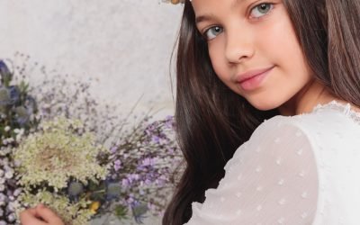 Vestido de Bámbula de Plumeti Marfil